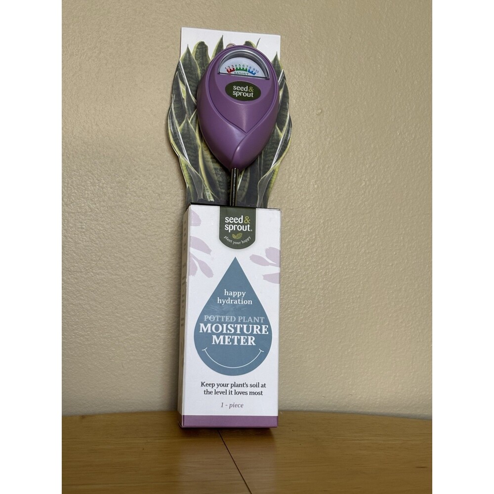 Seed & Sprout Potted Plant Moisture Meter Purple